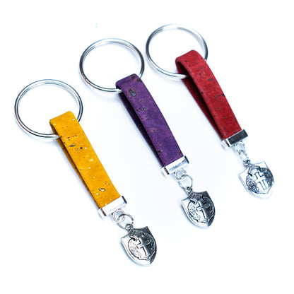 Cork Handcrafted Keychain I-087-MIX-10