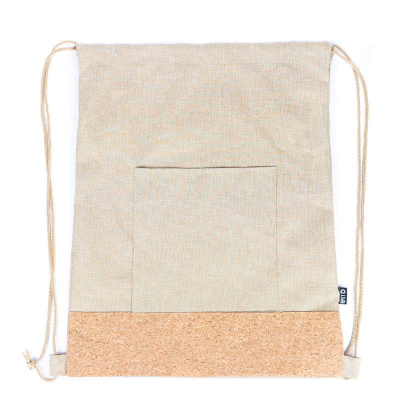 Eco-Friendly Drawstring Bag - Cotton and Cork Combination BAGD-267