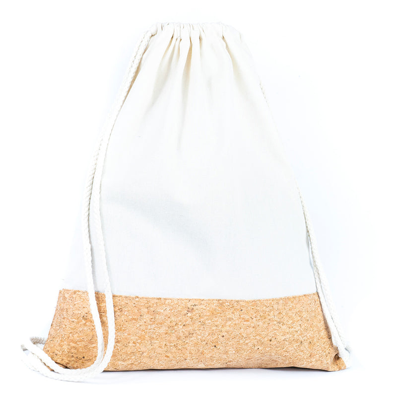 Flash Sale Drawstring Bag - Cotton and Cork Combination BAGD-266