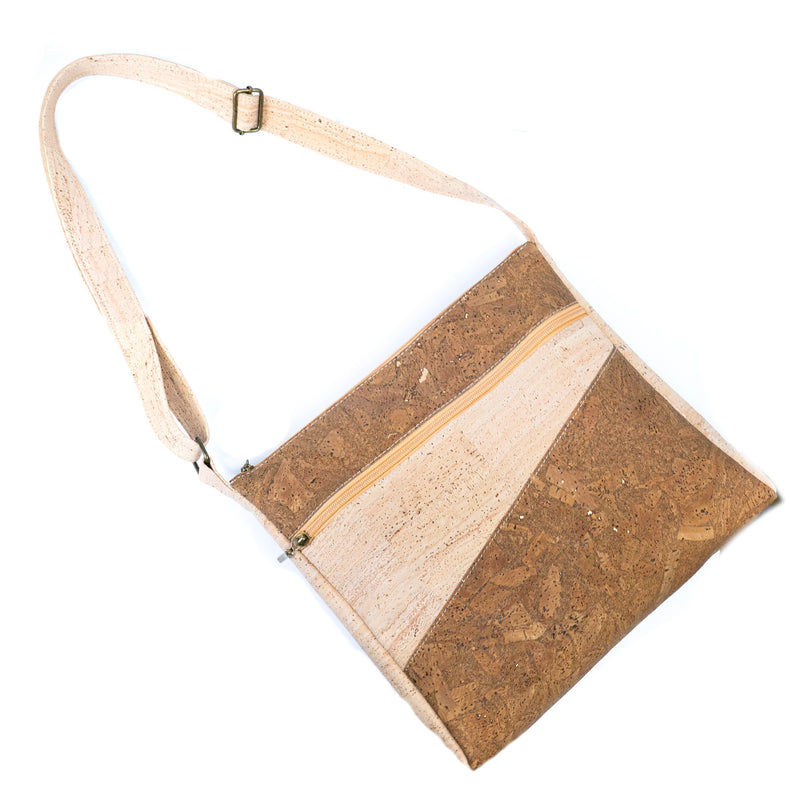 Natural cork zipper handbag crossbody lady bag BAGP-022