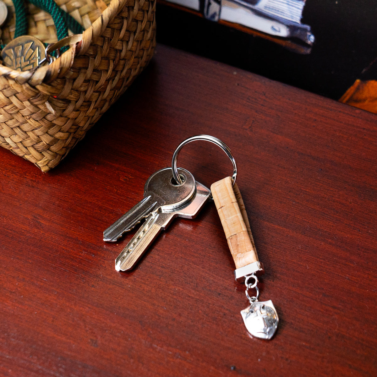 Cork Handcrafted Keychain I-087-MIX-10