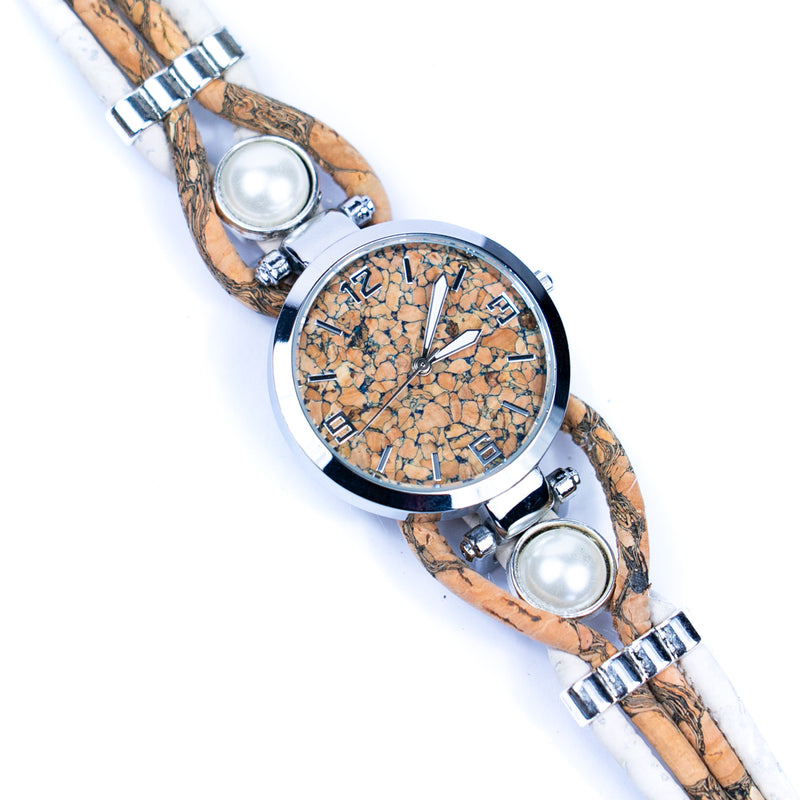 Handmade cork watch for women WA-189 WITH BOX