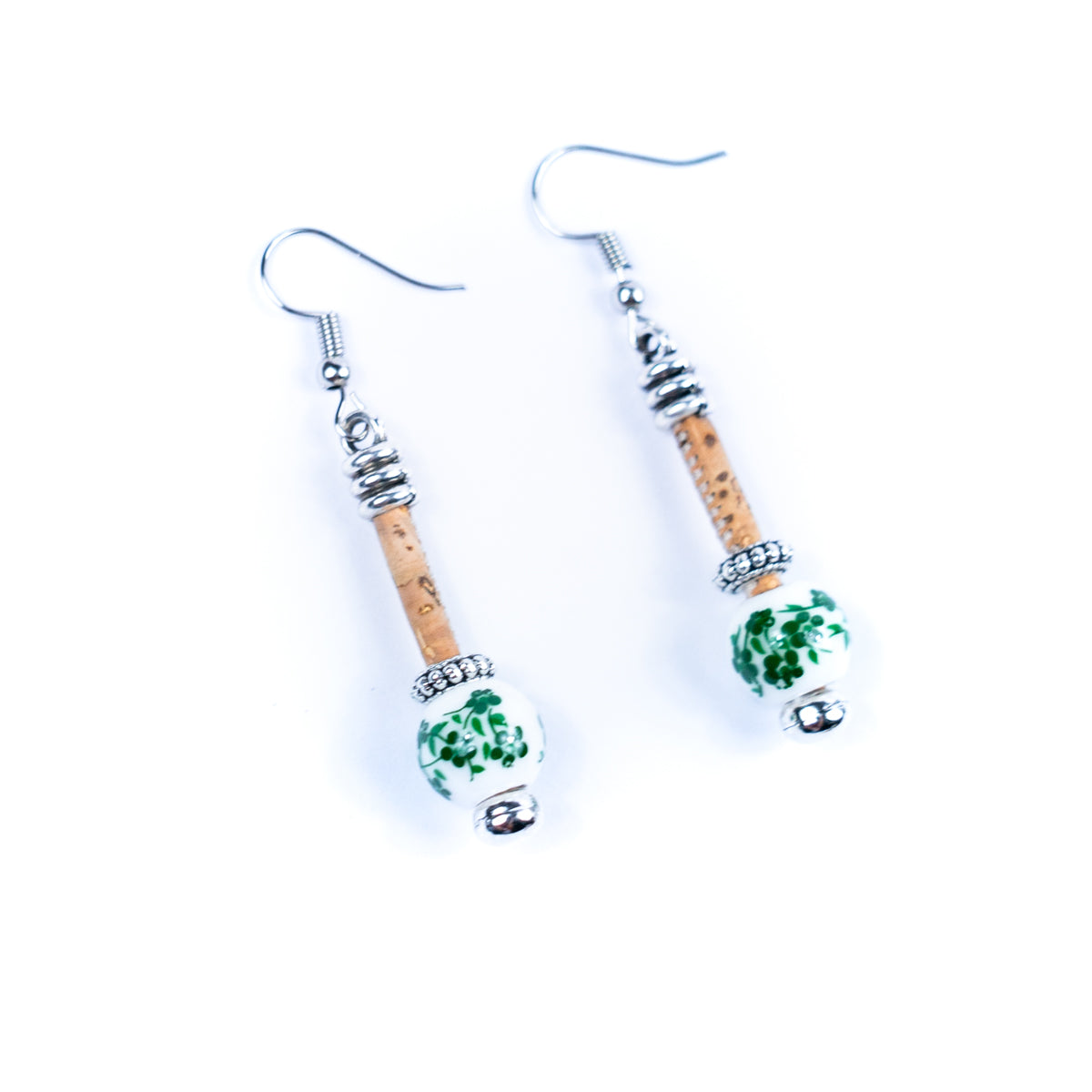 Cork earring  Original handmade ladies earrings-ER-134-MIX-5-new