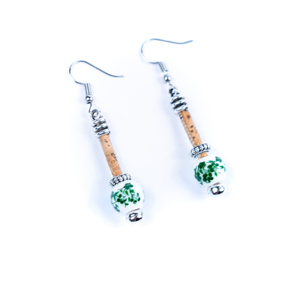 Cork earring  Original handmade ladies earrings-ER-134-MIX-5-new