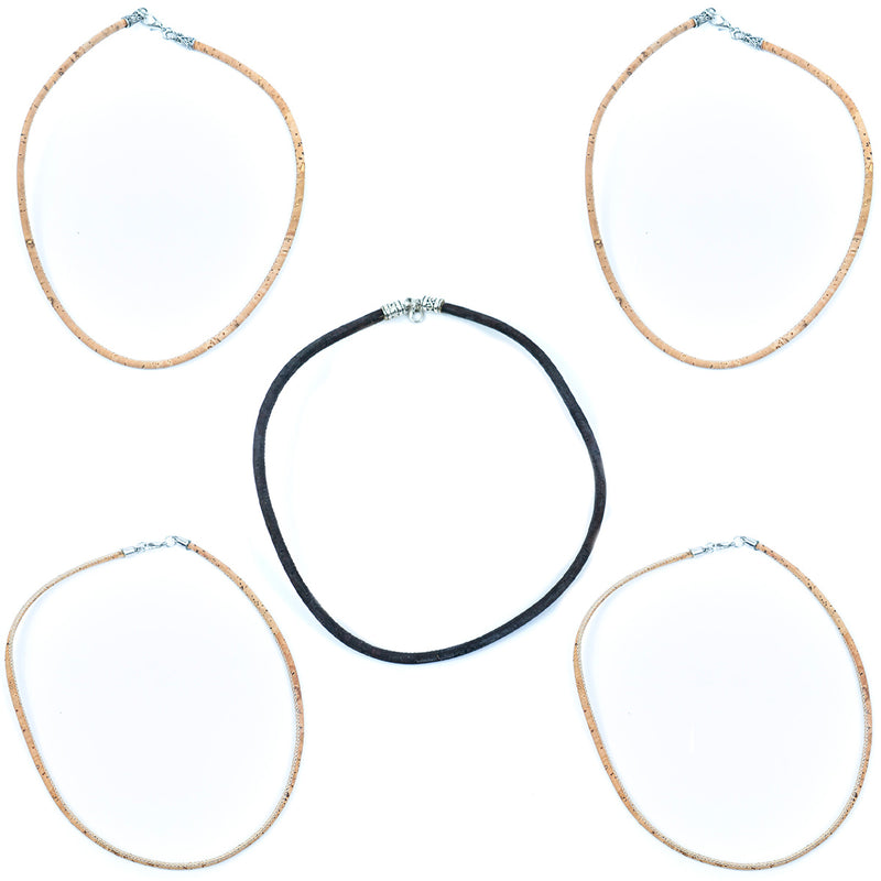 Pack of 5 Faulty Cork Necklaces SN-08-5