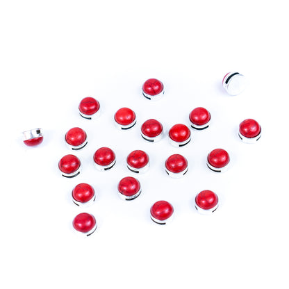 20 Pcs for 5mm flat leather, Antique silver with white turquoise slider beads, jewelry supplies jewelry finding D-1-10-153