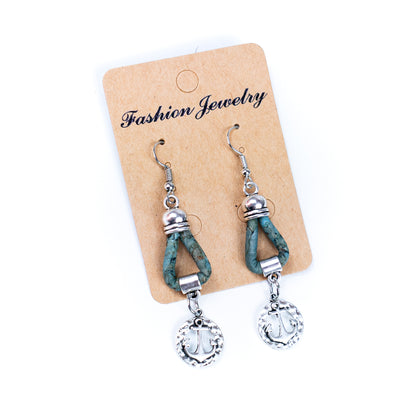 Natural Handmade Cork small spear Earrings for Women-ER-160-MIX-5