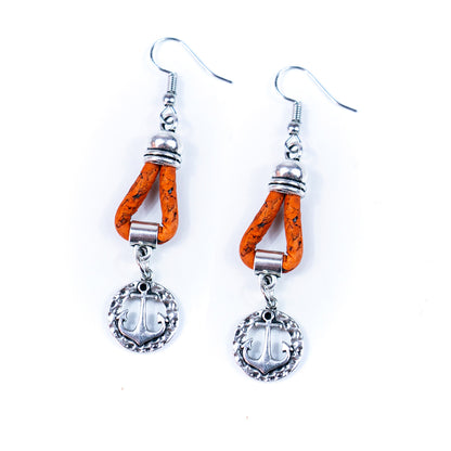 Natural Handmade Cork small spear Earrings for Women-ER-160-MIX-5