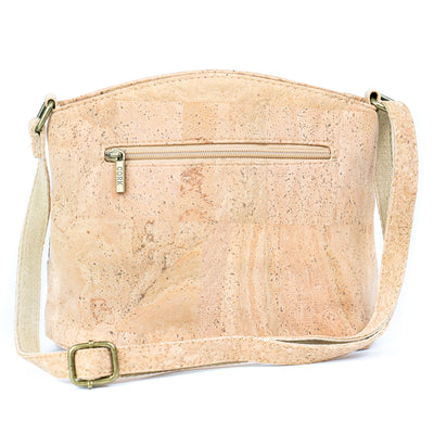 Three-Line Zipper Women's Cork  Crossbody Bag BAG-2284