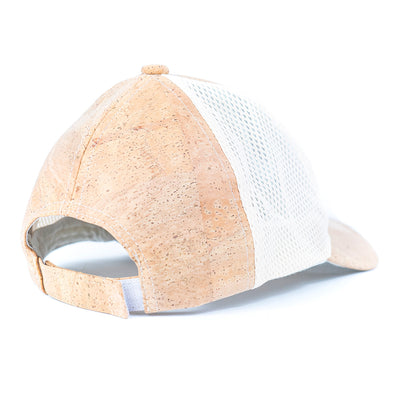 Cork Baseball Cap with Breathable Mesh L-1076