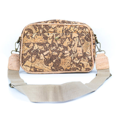 Men's Cork and Coffee Grounds Crossbody Bag BAG-2343