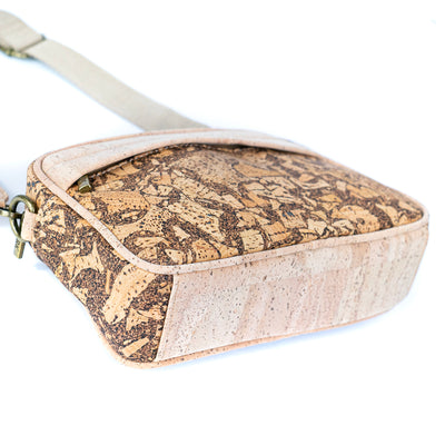 Men's Cork and Coffee Grounds Crossbody Bag BAG-2343