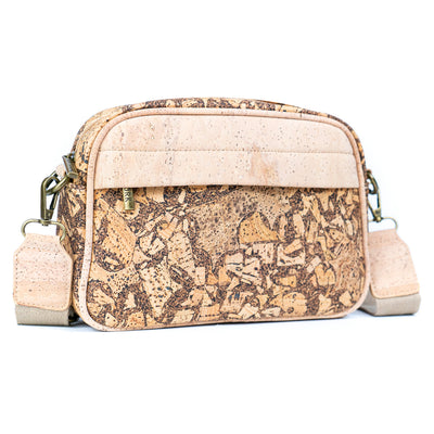 Men's Cork and Coffee Grounds Crossbody Bag BAG-2343