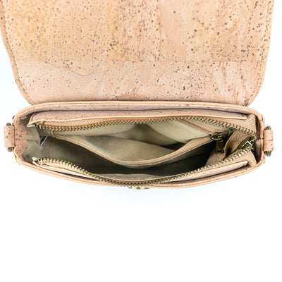 Natural Cork Structured Crossbody Bag for Women BDCS-BAG-2310