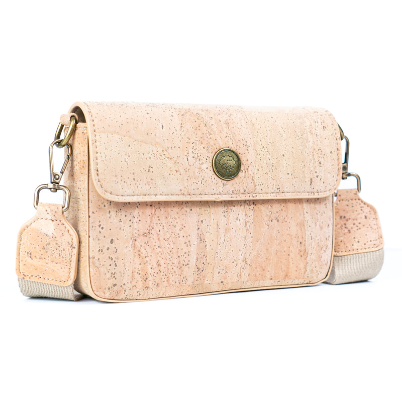 Natural Cork Structured Crossbody Bag for Women BDCS-BAG-2310