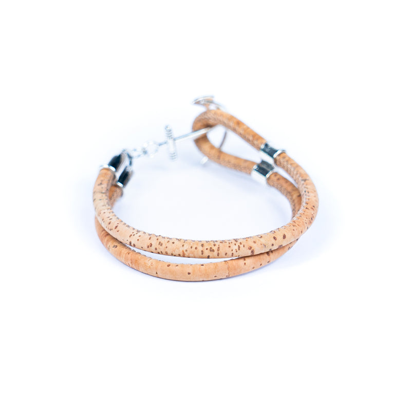 5MM round Colored cork thread Handmade Bracelet BR-301-MIX-5