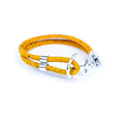 5MM round Colored cork thread Handmade Bracelet BR-301-MIX-5