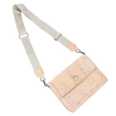 Natural Cork Women’s Structured Crossbody Bag BDCS-BAG-2309