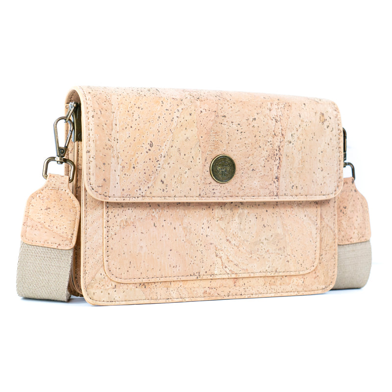 Natural Cork Women’s Structured Crossbody Bag BDCS-BAG-2309