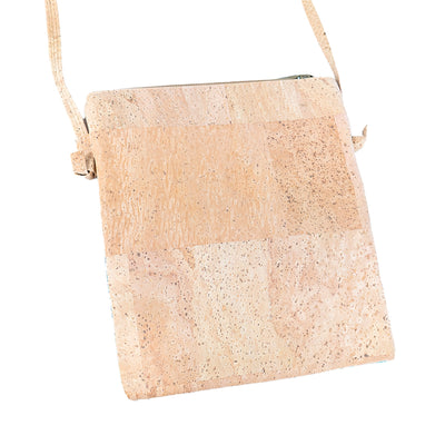 Cork Women's Double Zip Flower print Crossbody Bag BAG-2314