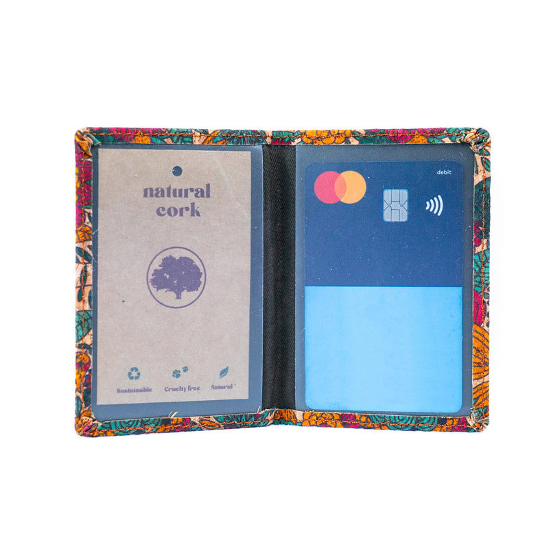 Printed Cork Card Holder for Transit and Bank Cards BAGD-262-MIX-12(12units)