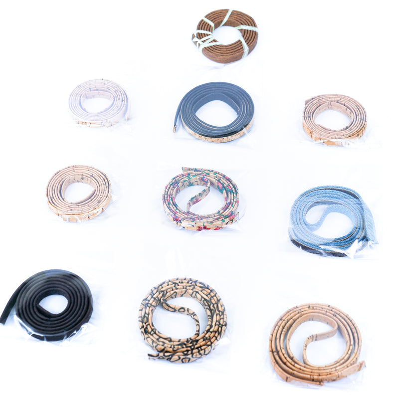 Faulty 10 Packs of 1m Random Cord for Jewelry Making SCOR-12-10 (Random Flat)