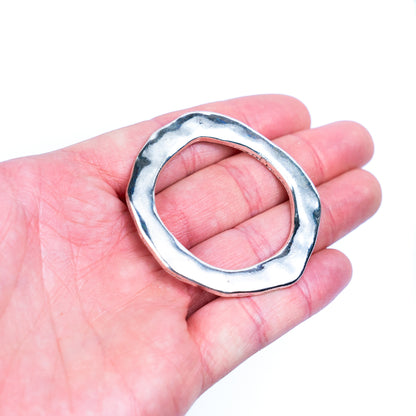 4pcs about 52mm Retro Textured Ring  alloy pendant accessories jewelry finding suppliers D-3-539