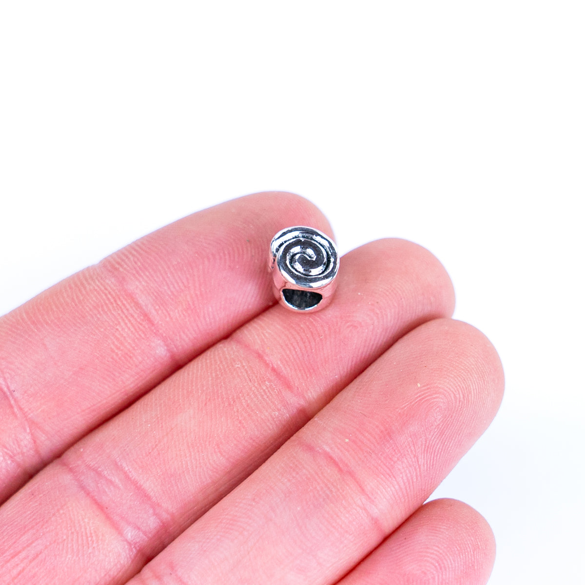 20PCS For about 5mm leather antique silver  beads for Jewelry supply Findings -D-5-5-263