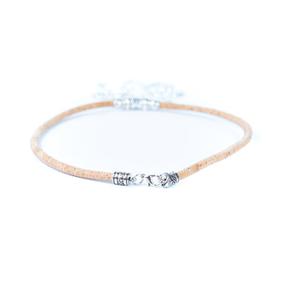 Natural cork cord and hollow dragonfly pendant handmade women's fashion necklace NE-1040-5