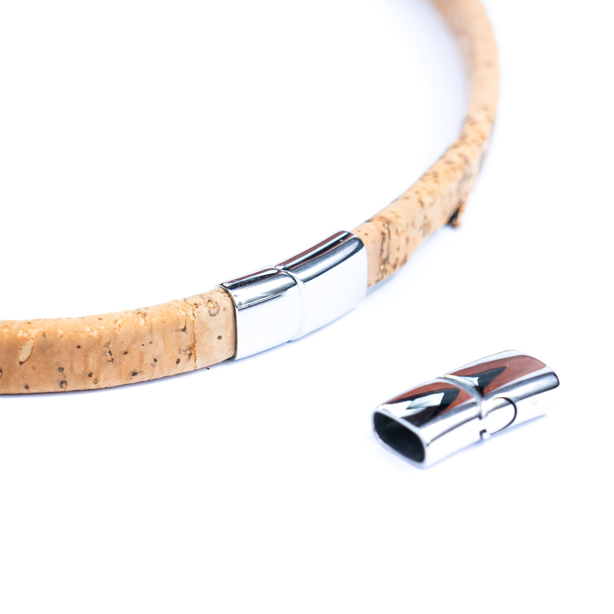 2Pcs for about 10*5mm Stainless steel leather clasp , antique silver, jewelry supplies jewelry finding D-1-2