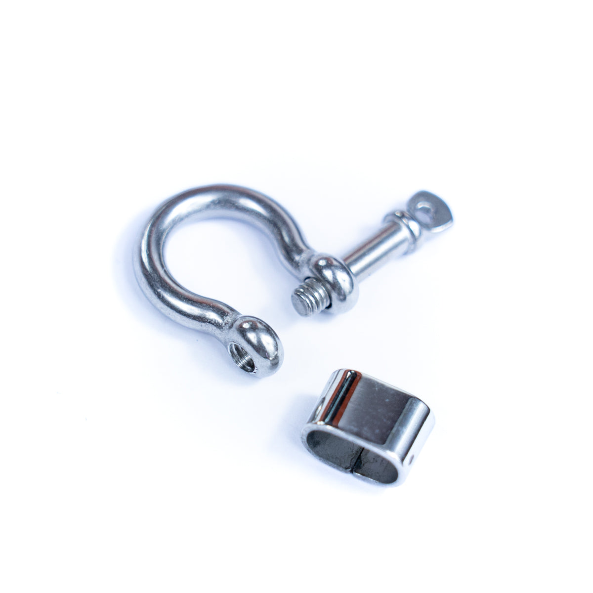 2Pcs for Shackle Clasp Stainless steel leather clasp , antique silver, jewelry supplies jewelry finding D-1-4