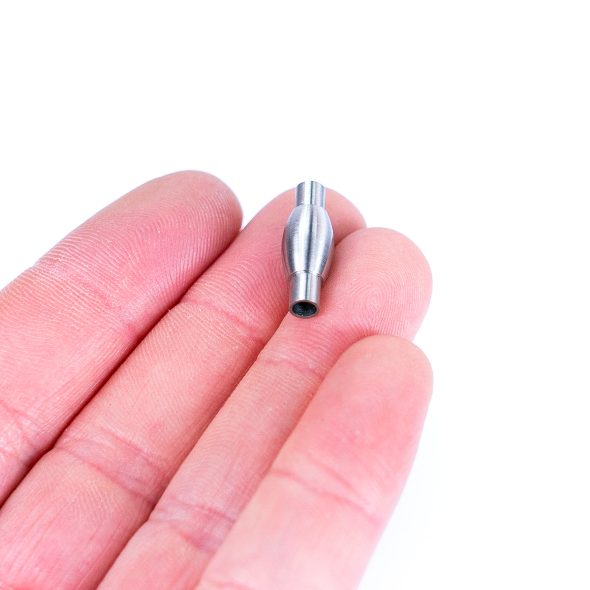 2Pcs for about 3mm round Stainless steel leather clasp , antique silver, jewelry supplies jewelry finding D-1-8