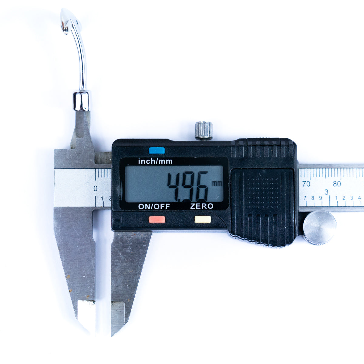 2Pcs Stainless steel spear-shaped double-hole buckle – 5mm round hole diameter jewelry finding D-1-10