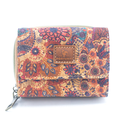 Cork Short Wallet - Compact and Eco-Friendly BAGD-202-MIX-6（6units）