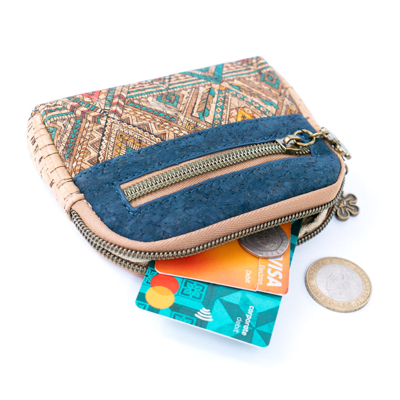 Cute Printed Cork Coin Purse for Women  BAGD-171