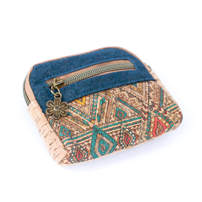 Cute Printed Cork Coin Purse for Women  BAGD-171