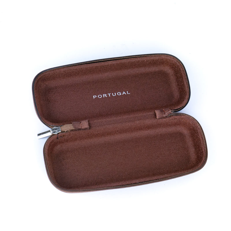 Zipper Cork Glasses Case – Protective Pouches L-035-MIX-12 (12 Units)