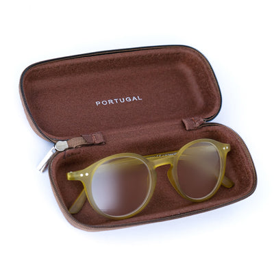 Zipper Cork Glasses Case – Protective Pouches L-035-MIX-12 (12 Units)