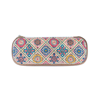 Zipper Cork Glasses Case – Protective Pouches L-035-MIX-12 (12 Units)