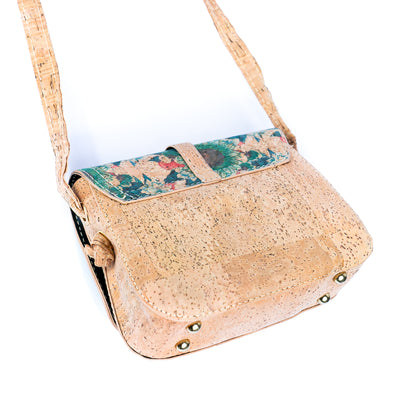 Vintage-Style Cork Crossbody Bag for Women BAGF-085