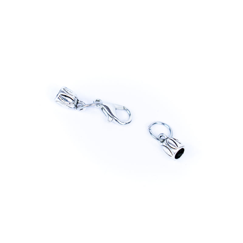 10pcs Lobster clasp for 3mm leather, antique silver, jewelry finding supply for necklace DIY D-6-281