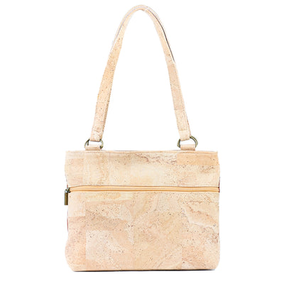 Cork Shoulder Bag with Double Zipper Pockets BAGP-285