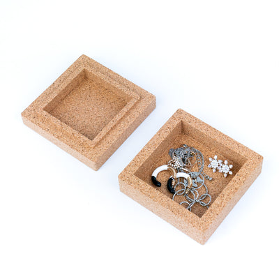 Cork Jewelry Organizer Box L-1057