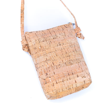 Minimalist Cork Sling Bag with Ethnic Flap Accent BAGD-529-MIX-5（5units）