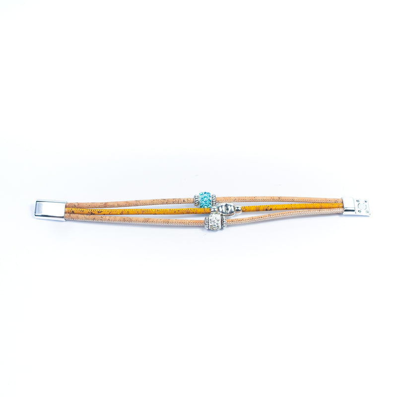 Dainty Charm Cork Handmade Bracelet BR-431-MIX-5