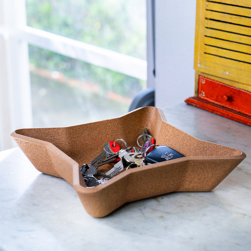 Cork Storage Tray for Coins, Change, and Jewelry L-1042