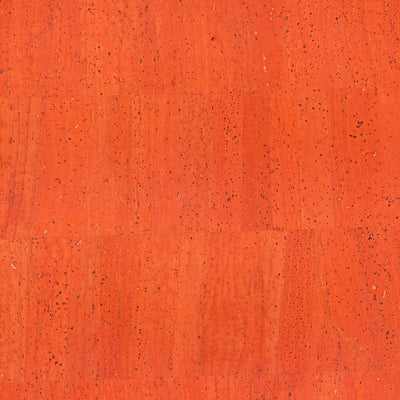 Bold Orange Solid Cork Fabric - 0.87mm Thickness COF-585