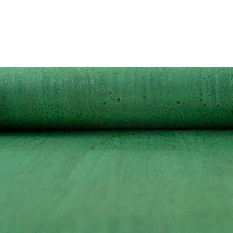 Rich Green Solid Cork Fabric - 0.84mm Thickness COF-584