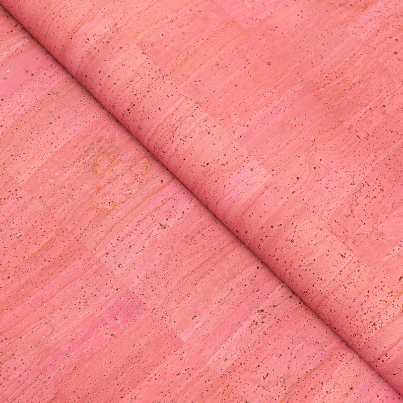 Soft Pink Solid Cork Fabric - 0.82mm Thickness  COF-582