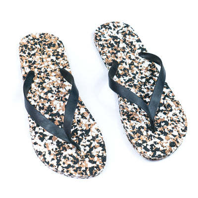 Eco-Friendly Cork Flip-Flops L-1083BCD